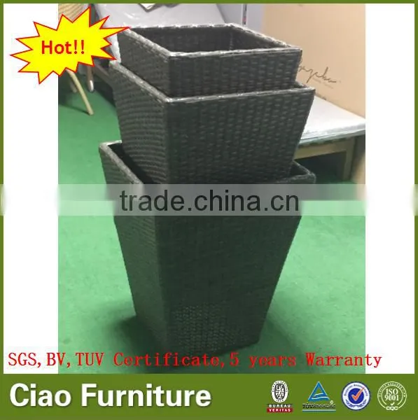 Garden Rattan Plant Pot Outdoor Flower Planter photo-4