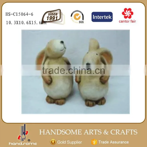 10 Inch Resin Home and Garden Decoration Animals Rabbit Figurine Art Supply photo-4