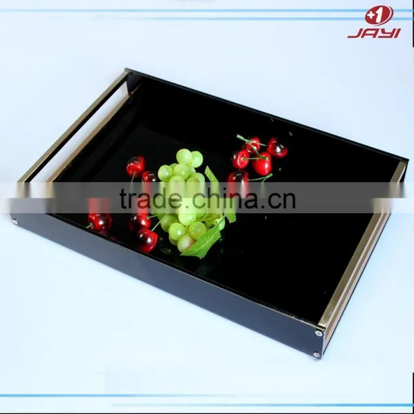 2017 Custom Made Square Clear Acrylic Serving Trays Wholesale photo-3