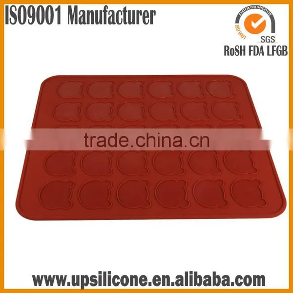 Practical 30-cavity Oven Baking Pastry Mould Silicone Macaron Sheet Mat photo-4
