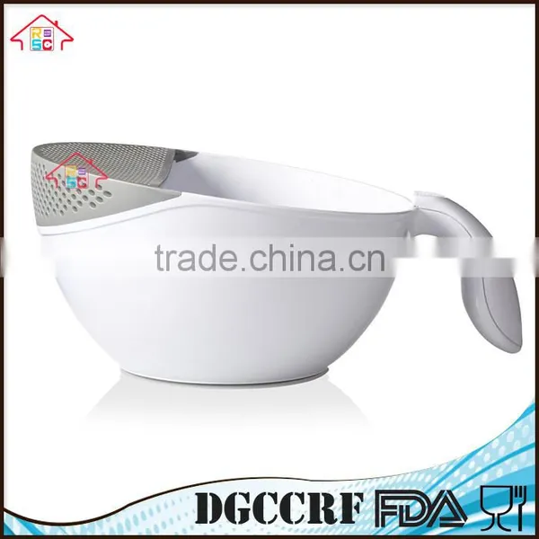 NBRSC Creative 2-in-1 Washer Soak & Strainer Washing Bowls Multifunctional Kitchen Gadgets Colanders photo-3
