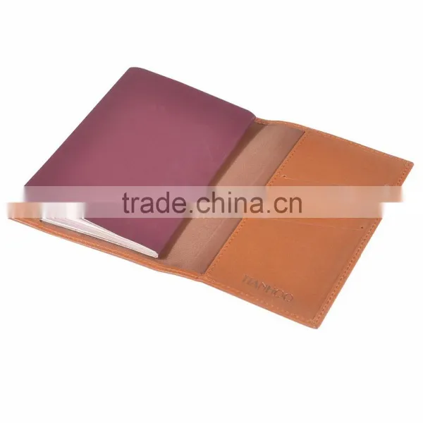 Unisex TOP Genuine Leather Passport Holder Best Travel Wallet With RFID Blocking photo-5