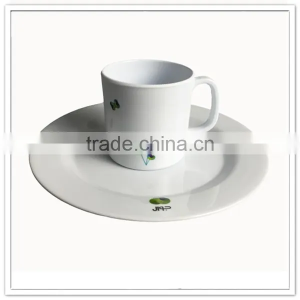 Family Use Girls Pretty Princess Printed Tea Serving Plastic Melamine Kids Cups and Saucer photo-3