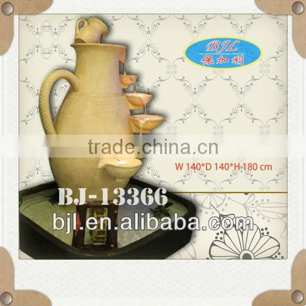 Garden Sandstone Artificial Waterfalls Fountain Decoration