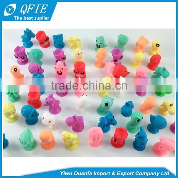 2017 Newest Products Mini Rubber Colorful Cartoon Stikeez Bulk Animal Toys for Coin Machine photo-2