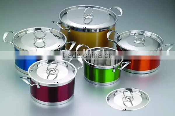 10pcs 16-24cm Stainless Steel High Multi Straight Stock Pot photo-2