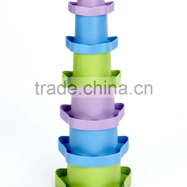2015 New Overlapping Educational Baby Stacking Cups Toys photo-2