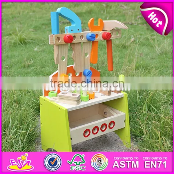 2017 New Products Preschool Toy Wooden Kids Tool Bench W03D030 photo-3