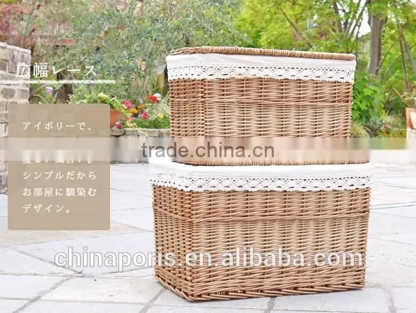Janpanese Classic Wickerwork Wicker Baskets for Clothes and Other Items photo-3