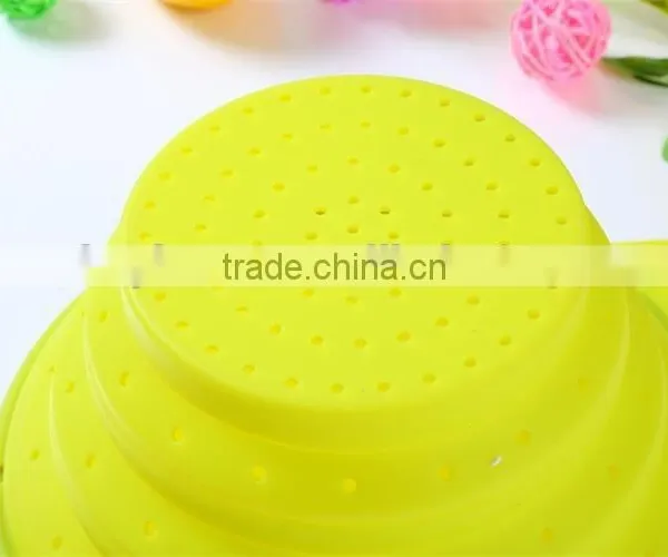 Folding Food Silicone Strainer,Silicone Kitchenware,Kitchen Tools photo-4