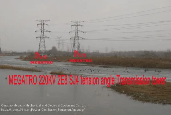 MEGATRO 220KV 2E8 SJ4 Tension Angle Transmission Tower photo-2