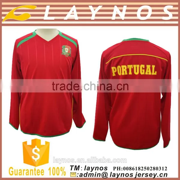 Factory Price Good Quality Long Sleeve Club Team Soccer Jersey photo-4