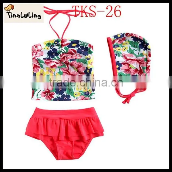 Children Swimwear 3 Pcs With Sexy Thong Bulk Wholesale Kids Clothing photo-6