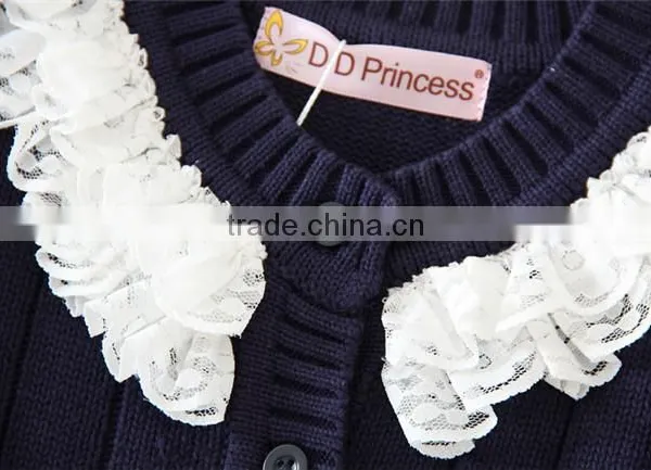 Solid Black Sweaters Computer Knitting Kids Girl Cardigan From Duodudo Princess Chinese Sweaters Factory/manufacuters photo-4
