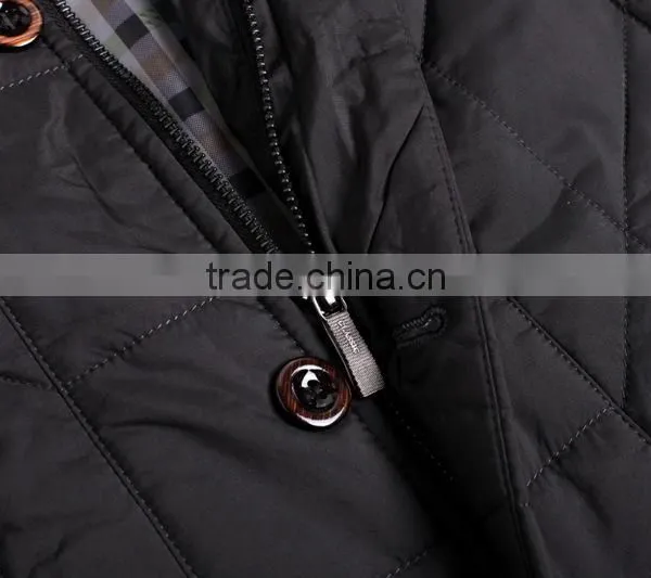 Custom New Design Fashionable Full Zipper Closure Cotton Padded DownJackets Blank Plain Mens Bomber photo-4