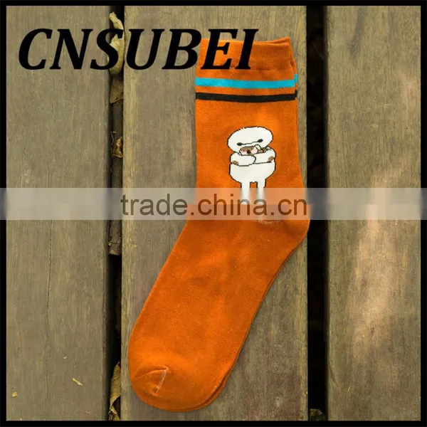 The New Style Autumn and Winter Cute Cartoon Baymax Cotton Men Socks photo-5