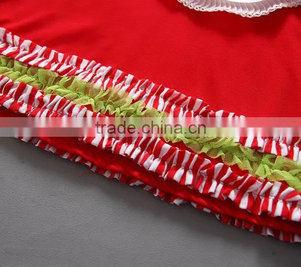 Santa Claus Stripe High Quality Christmas Children Outfit photo-5
