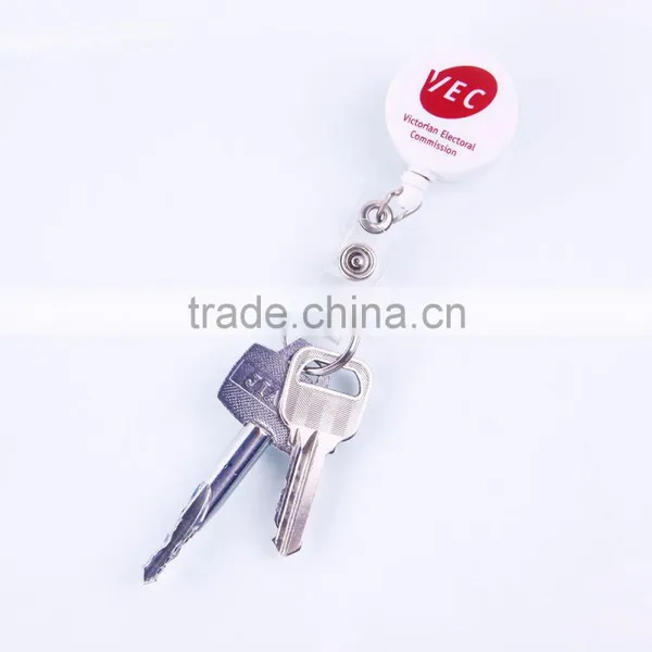 Round Plastic Retractable Badge Yoyo Reel photo-6