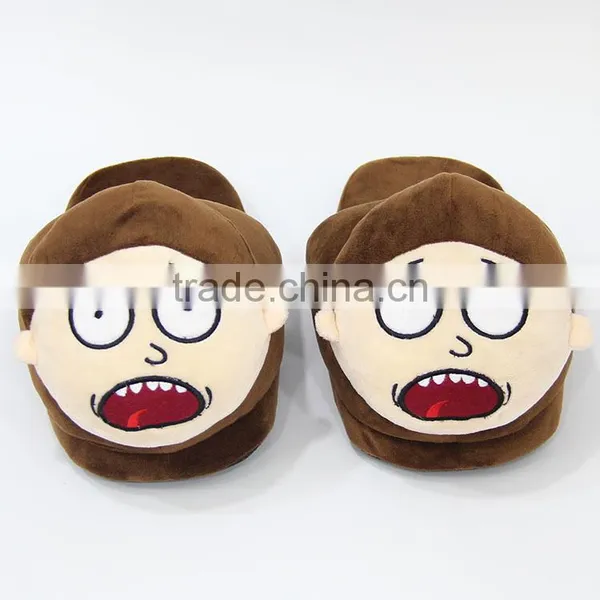 Rick And Morty Anime Cartoon Lovely Plush Soft Indoors Slipper 28cm photo-2