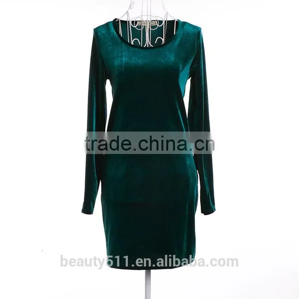 Women Party Dresses Synthetic Leather Suede Long Sleeve Sexy Club Winter Dress Bodycon Bandage Dress SD55 photo-3