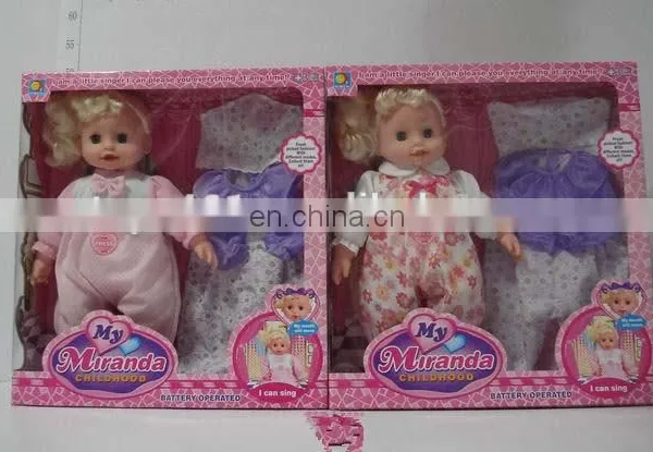 12 "music Flash Walking Doll With a Shopping Cart,lovely Baby Toy Dolls With Smell photo-3