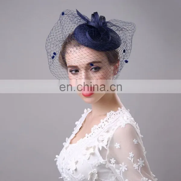 Feather Sinamay Fascinator for Ladies photo-4