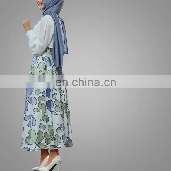 New Arrival Summer Latest Long Skirt Stylish High Waisted Printed Skirt For Women Plus Size Causal Long Maxi Skirt photo-3
