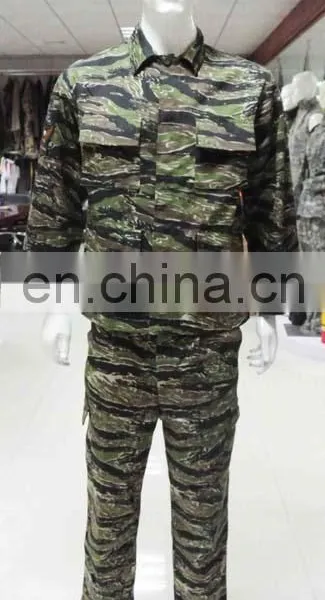 Cheap Custom Tiger Stripe Camouflage Military Uniform for Army Men photo-2