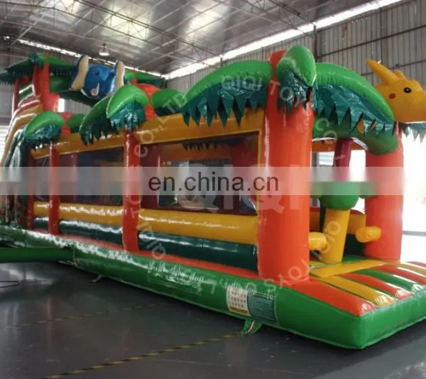 Jungle Bouncer Inflatable Obstacle Jumping Pad Obstacle Course photo-3