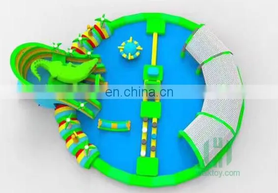 Summer Outdoor Giant Themed Water Park Group,water Park for Children,inflatable Pool Water Park photo-2