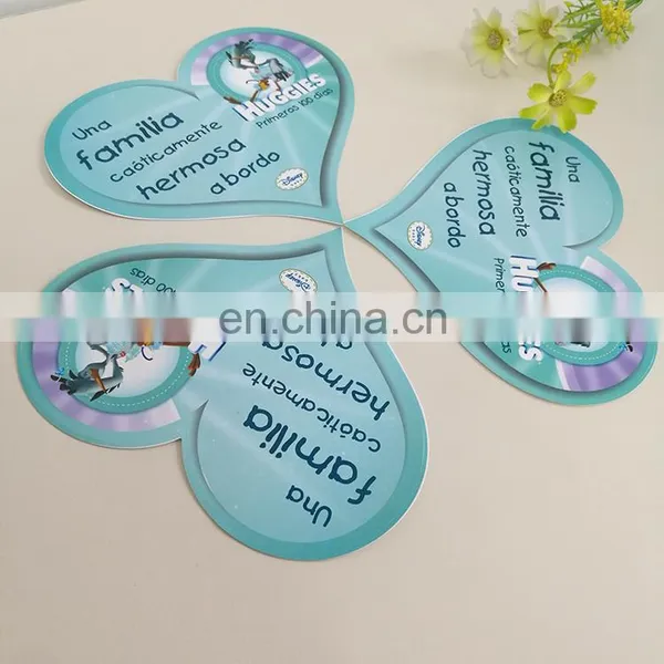 Custom Heart Shape Adhesive Label PVC Stickers Colorful Cartoon Sticker photo-4