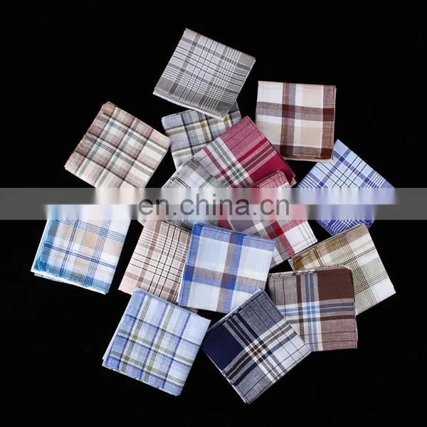 Europe Gentleman Sweat 100% Cotton Handkerchief Simple Square Bandana photo-2