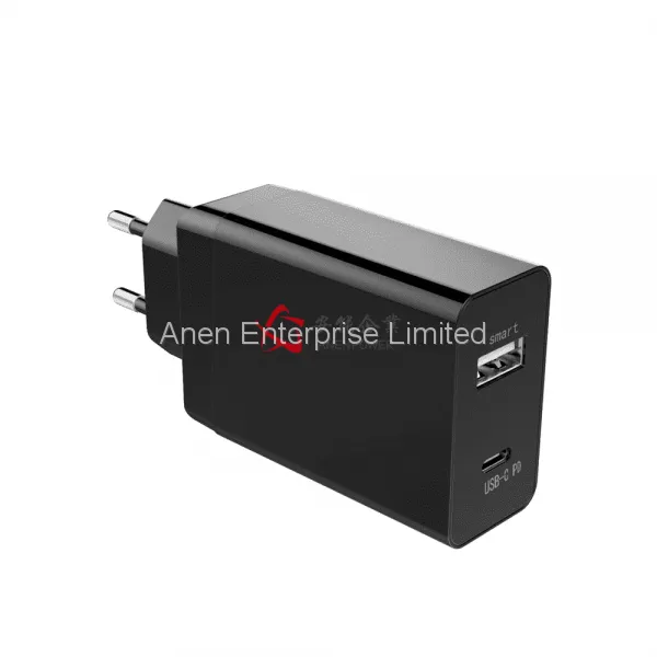 30W Euro Plug Dual USB C PD Charger for Apple MacBook / HP Pro Tablet 608 photo-2