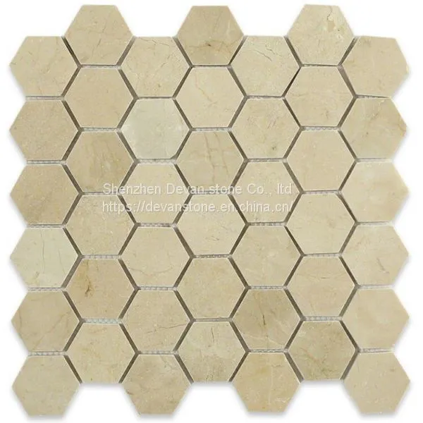 Popular Design Decorative Mosaic Hexagon Marble Mosaic photo-3