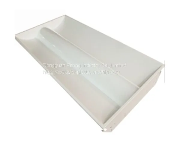 LED Ceiling Panel and Troffer,Plastic Extrusion Led Cover, Custom Plastic Led Pipe China,Custom Plastic Led Lamp Shade photo-3