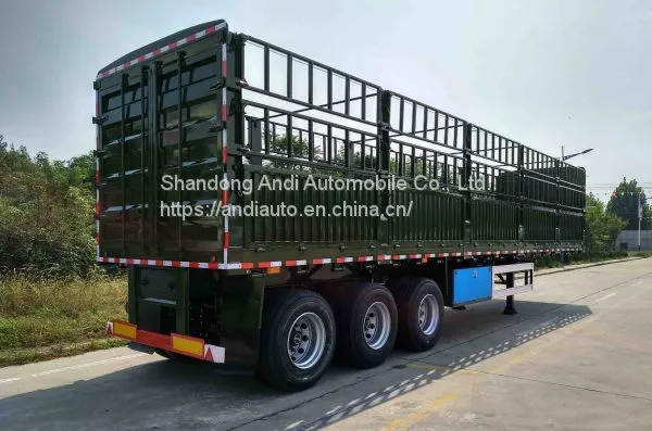 Three-axle Stake Semi Trailer/stake Semi Trailer/storage/stake Truck/stake High Bed Cattle Semi Trailer/ Semi Trailer photo-3