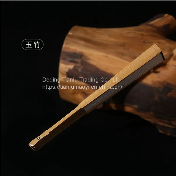 Bamboo Paper Folding Fan Chinese Style Freehand Brushwork Can be Customized photo-4