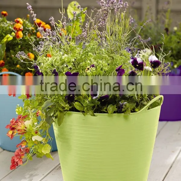 Plastic Garden Multifunction Colorful Self-Watering TubTrug Planter photo-2