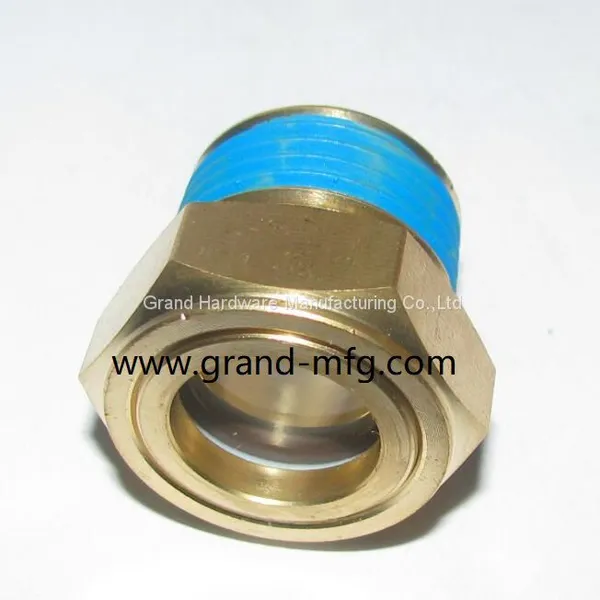 NPT 1/2 Inch Male Thread Coolant Sight Glasses Oil Level Gauge Indicator for Heavy Duty photo-5
