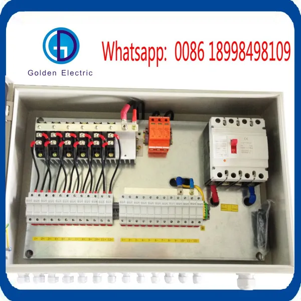 Solar Metal DC PV Combiner Box With Anti-Reverse Diode Combination Panel Solar System Connection Box PV Array Box 1000V DC Solar Junction Box photo-5