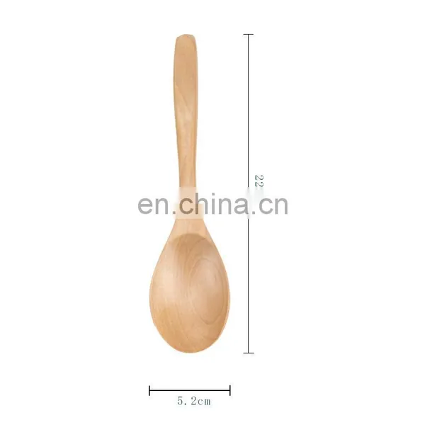 Practical Bamboo Wooden Salad Bowl With Wooden Spoon and Fork Set photo-5