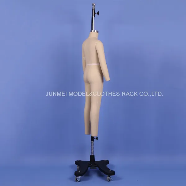 Fast Delivery Child Mannequins Fiberglass Dress Forms Covered With Fabric Tailor Mannequin Forms Size #120 photo-4