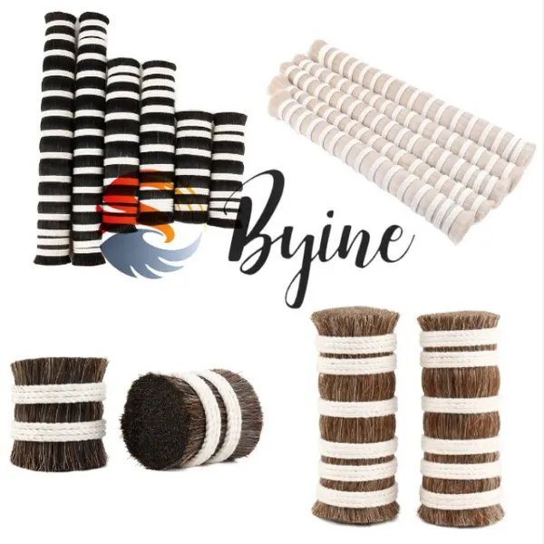 Long Black Horsetail Hair 4-30'' Horse Tail Hair for Broom