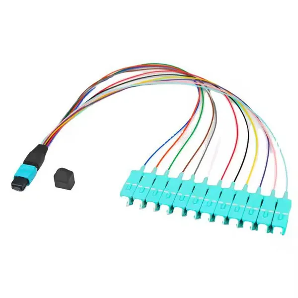 Прямая фабричная цена OM1 OM2 OM3 OM4 OM5 12-ядерный кабель разветвителя MPO-MTP с разъемами SC (мужской/женский)