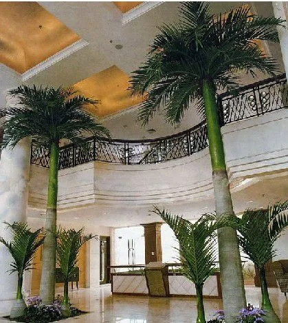 High Quality Customized Artificial Areca Palm Tree for Theme Park High-end Hotel Decoration Large Size Coconut Palm Plants