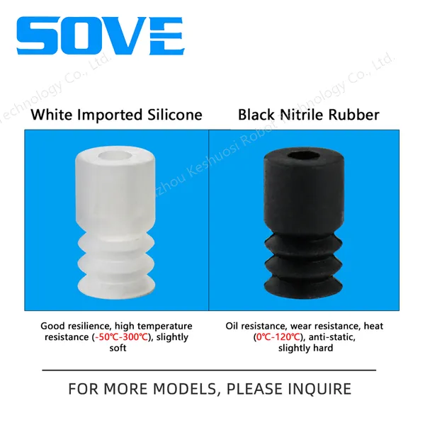 BT 3-5/3-7/3-9 Small Mini Suction Cups Robot Accessories SMC Brand Perfect Alternative Product Three-layer Accordion-type Not Damage the Workpiece photo-3