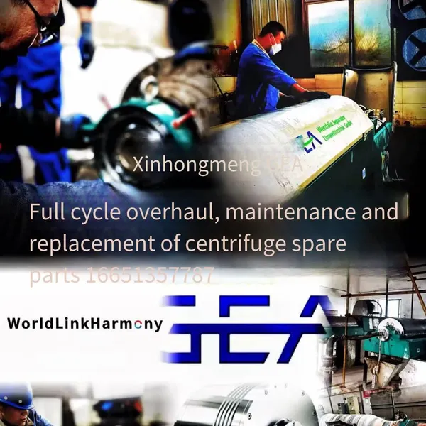 Overhaul and Parts Replacement of Old Equipment for Andritz Screw Components Horizontal Decanter Centrifuges in Hubei Coal Mines