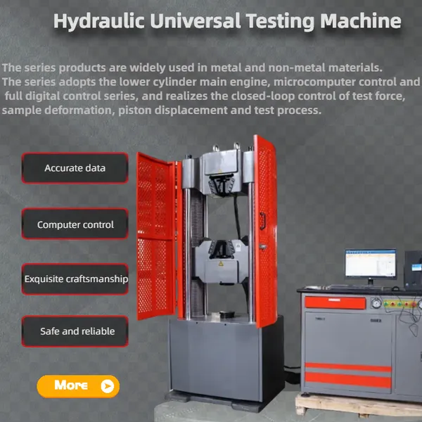 60 Tons Hydraulic Universal Tensile Testing Machine Stainless Steel Construction High Tensile Strength Yield Deformation