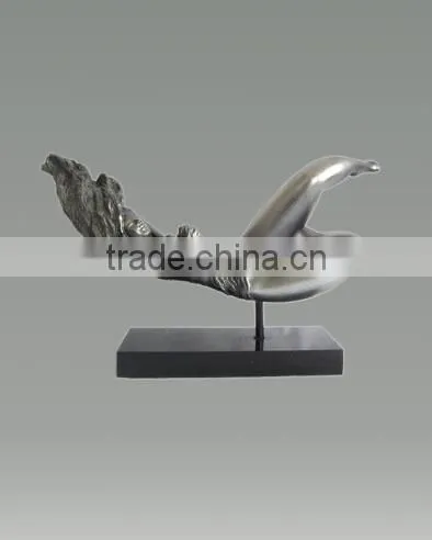 Wandering Modern Bronze Sculpture Urban Statue photo-3