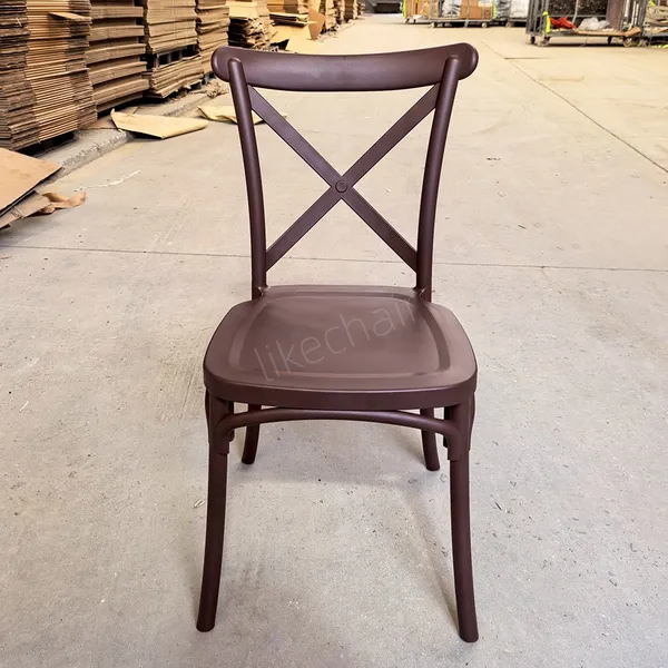 Modern Plastic X-Back Dining Chair Ergonomic Durable Custom Color Available Multi-Use Home Office Dining Bedroom Home Furniture photo-2